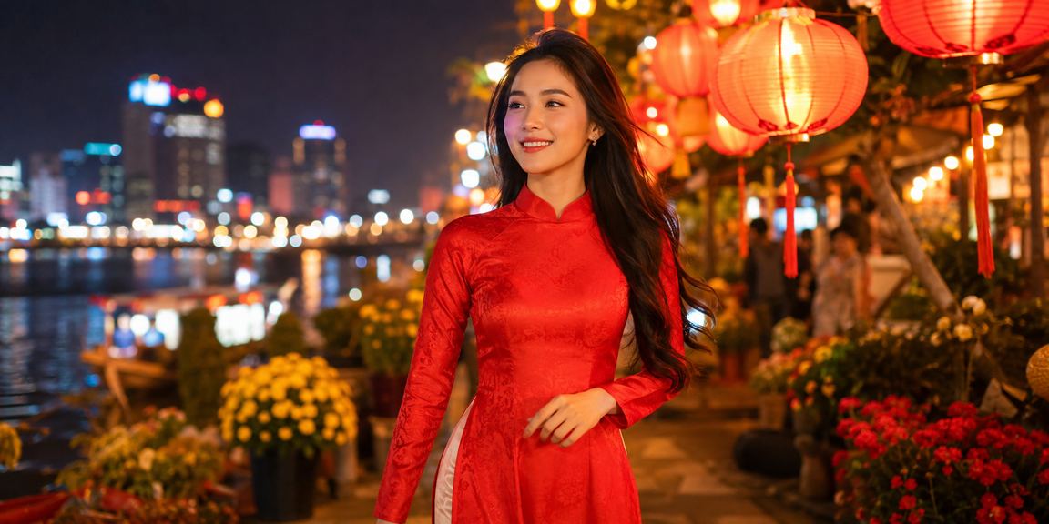 Người dùng Sài Gòn trong trang phục áo dài truyền thống tham gia nền tảng giải trí trực tuyến